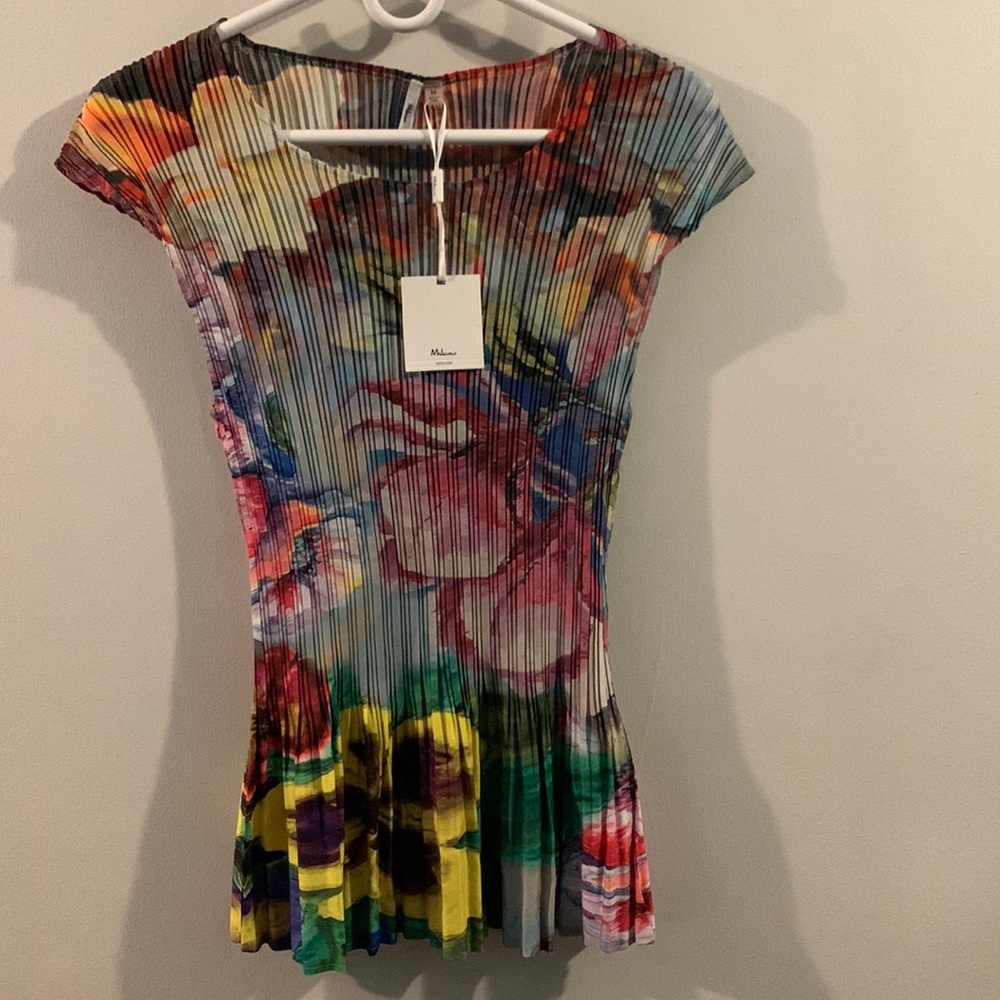 NWT Silk Milano Multicolored Top